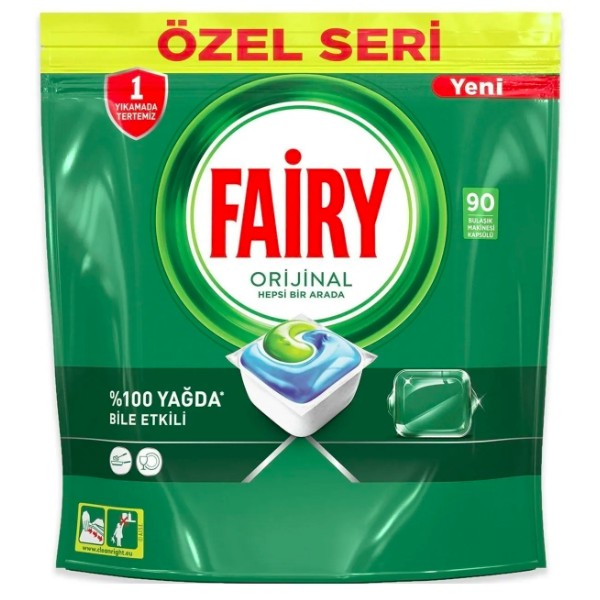 Fairy Tablet Hepsi Bir Arada 90'lı Bulaşık Tableti