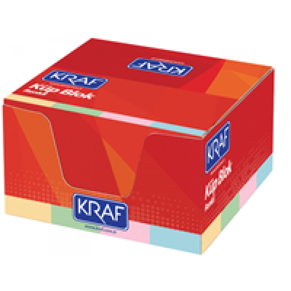 Kraf Küp Blok Renkli 8x8 cm 117G