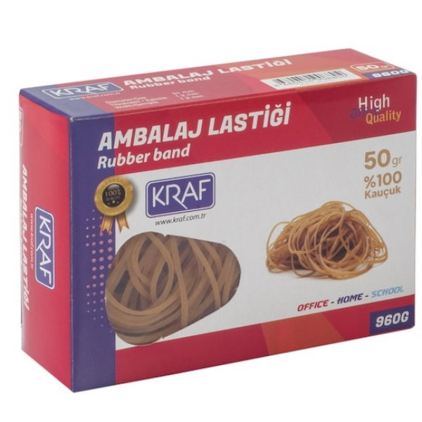 Kraf Ambalaj Lastiği %100 Kauçuk 50 GR 960G