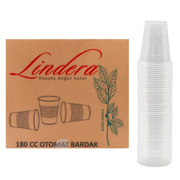 Plastik Bardak 180 ML. 3000'Lİ Şeffaf