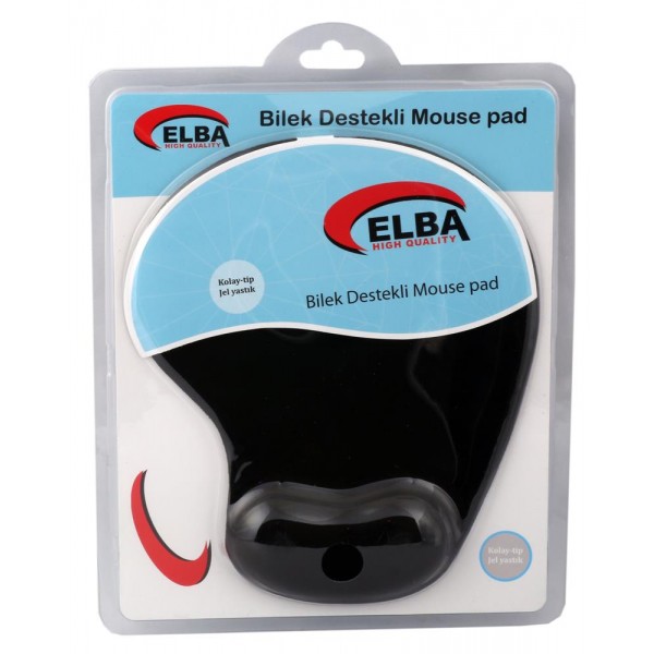 Elba Bilek Destekli Jel Mouse Pad Siyah