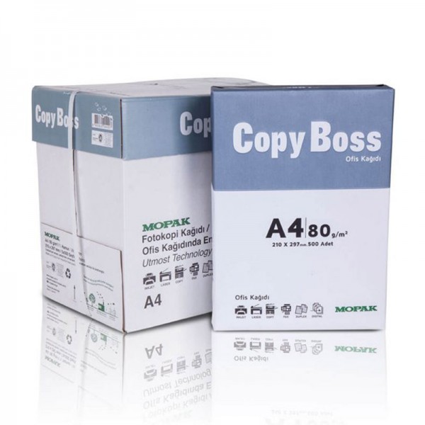 Mopak Copy Boss A4 Fotokopi Kağıdı 80 Gr - 1 Koli 5 Paket